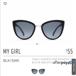 Quay Australia “My Girl” Cat Eye Sunglasses 🕶